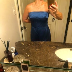 Banana Republic Cerulean Blue Strapless Dress